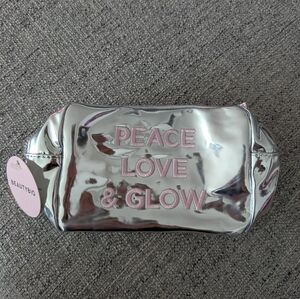 Beauty Bio Silver Cosmetic Bag